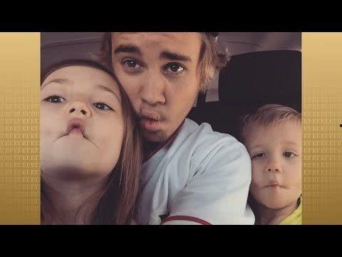 贾斯丁比伯和妹妹视频,家庭幸福时刻曝光